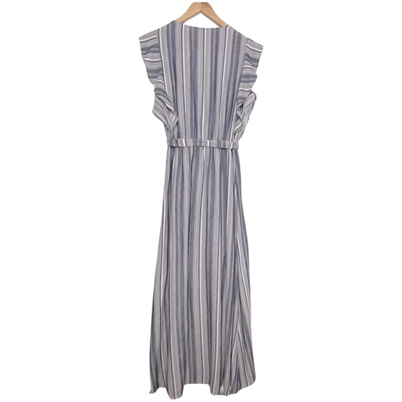 NWT SPLENDID Chambray Multi Stripe Tulip Sleeve Dress - Picture 5 of 9